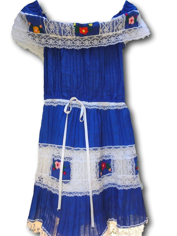 Mexican fiesta dress Mexican traditional dress by ZazaofCanada