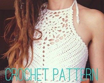 Crochet Pattern - Zinnia Crochet Crop Top