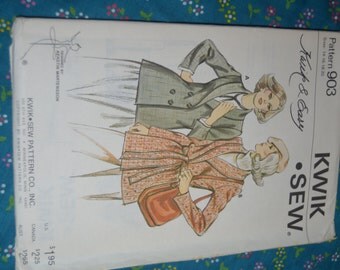 Kwik Sew 903 Ladies Jacket Sewing Pattern - UNCUT Size 14 16 18 20