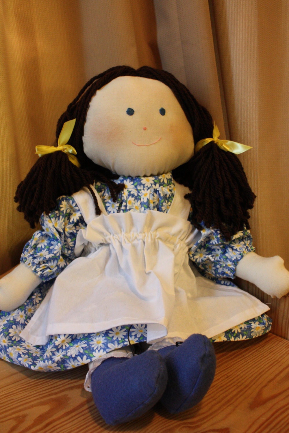 Beautiful Large Rag Doll Handmade old fashioned rag doll