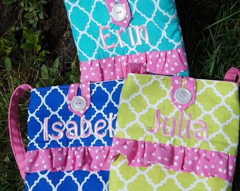 Toddler Purse, Little Girl's Personalized Purse, First Purse, Flower Girl Purse, Quatrefoil Purse, Girl's, Girl's Monogrammed Purse
