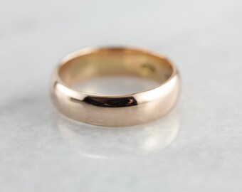 Antique Rose Gold Wedding Band for Him or Her MW6N71-P