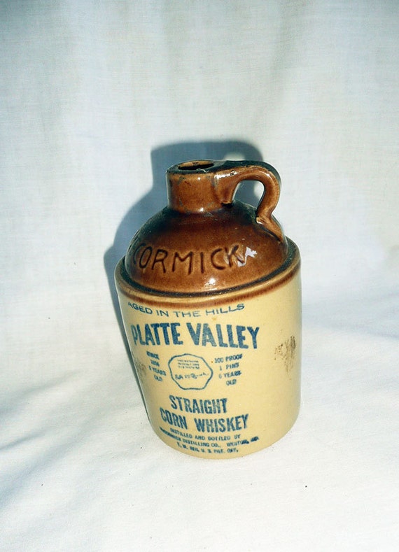SALE Vintage McCormick Whiskey JugStraight Corn by JollieSweets