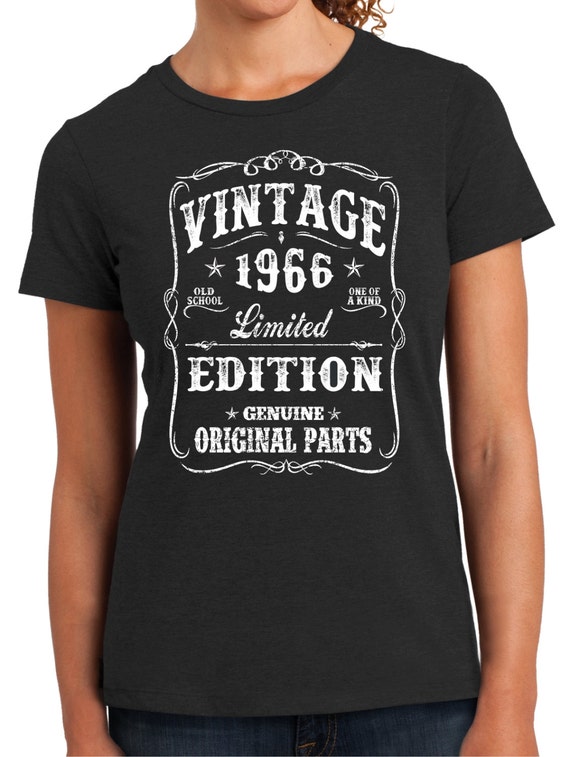 1966 birthday shirt WOMEN'S VINTAGE 1966 TEE Birthday