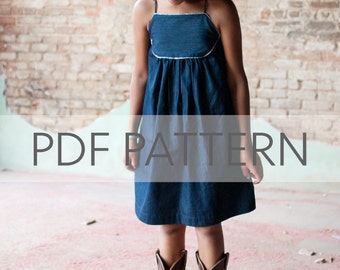 Mae Dress PDF, girl dress pattern, dress pdf, girl summer pdf, tween pattern, baby pdf, girl dress pdf, sewing pdf, sewing patterns