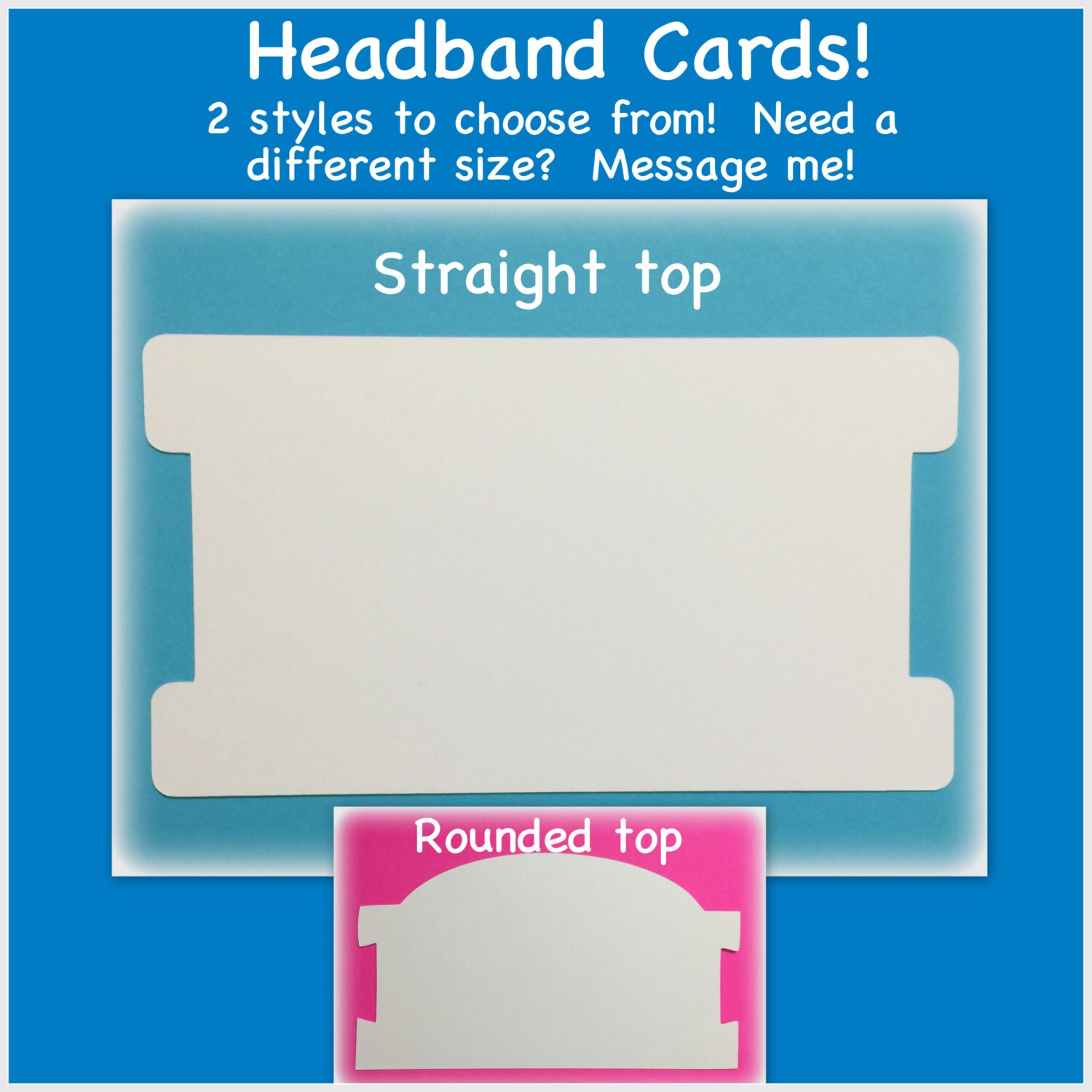 15 Headband cards tags price tags cardstock card stock