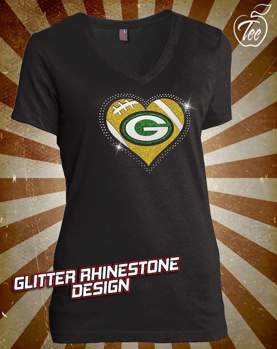 green bay packers rhinestone shirt