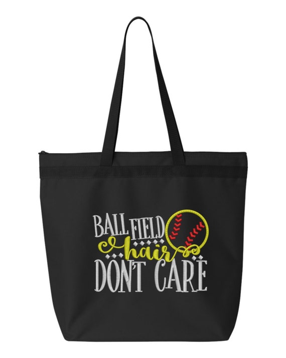 Softball Tote Bag/ Softball Tote/ Embroidered Softball Tote/