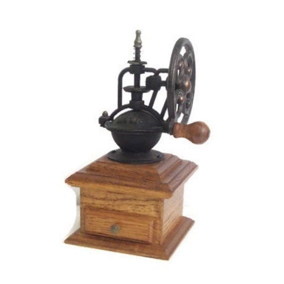 Vintage Coffee Grinder 1800s Reproduction Coffee by RamblinRanch