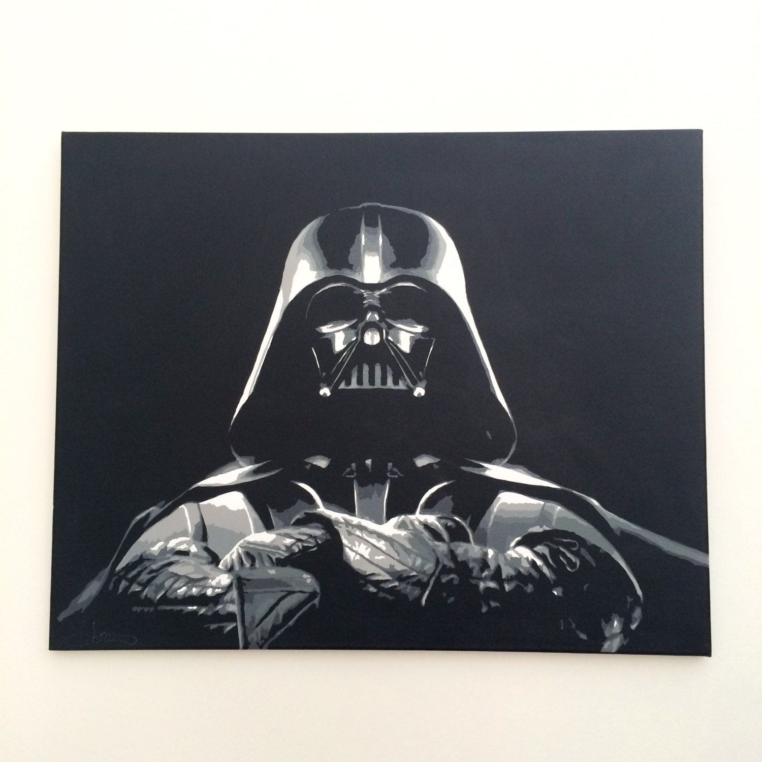 Darth Vader Star Wars Canvas Stencil Art 30 x 24