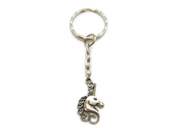 Unicorn Keychain Mythology Keychain Mythology Lovers Gift