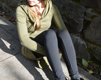 Organic cotton thick leggings - organic yoga pants