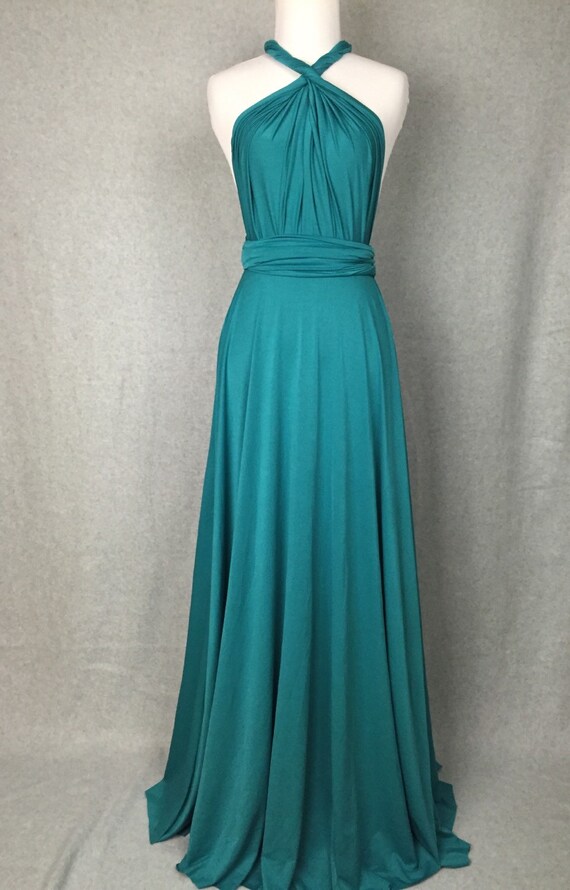 Teal green Infinity Dress Convertible Formalwrap by ScholleDress