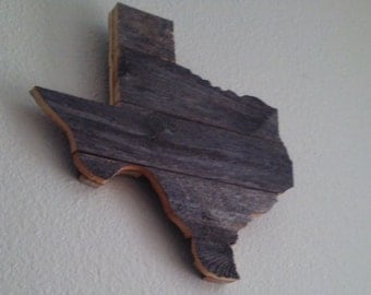 Rustic Wood Texas Sign Wall Art