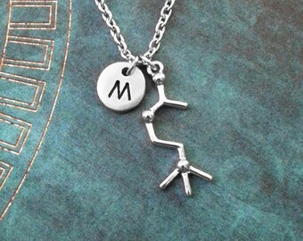 Acetylcholine Necklace Acetylcholine Jewelry Chemistry Jewelry Chemist Necklace Science Necklace Biochemistry Chemical Molecule Necklace
