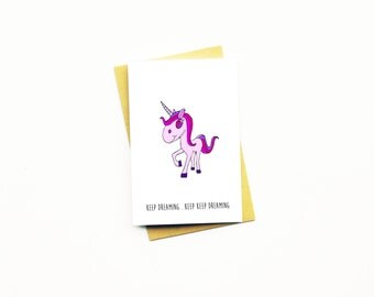 Luxury 99 Unicorn Farewell Card