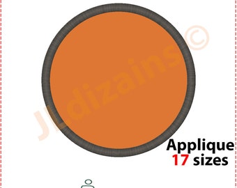 Circle Applique Design. Circle embroidery design. Circle shape applique. Circle shape embroidery Embroidery circle Machine embroidery design