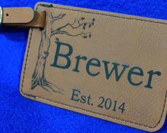 Groomsmen Gift ~ Luggage Tag ~ Leather Tag ~ Gift For Traveler ~ Destination Wedding ~ Travel Gift ~ Anniversary Gift ~ Gifts For Wedding ~
