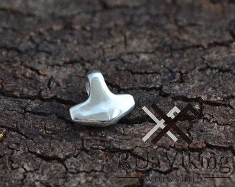 Tiny Thor's hammer pendant from Lake Ladoga - museum replica - sterling silver Mjöllnir - handmade