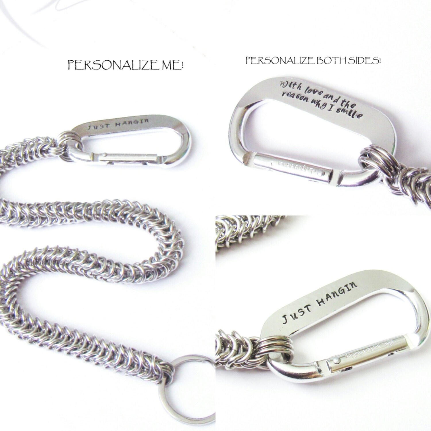 Wallet Chain Personalized Wallet Chain by DameCreation on Etsy