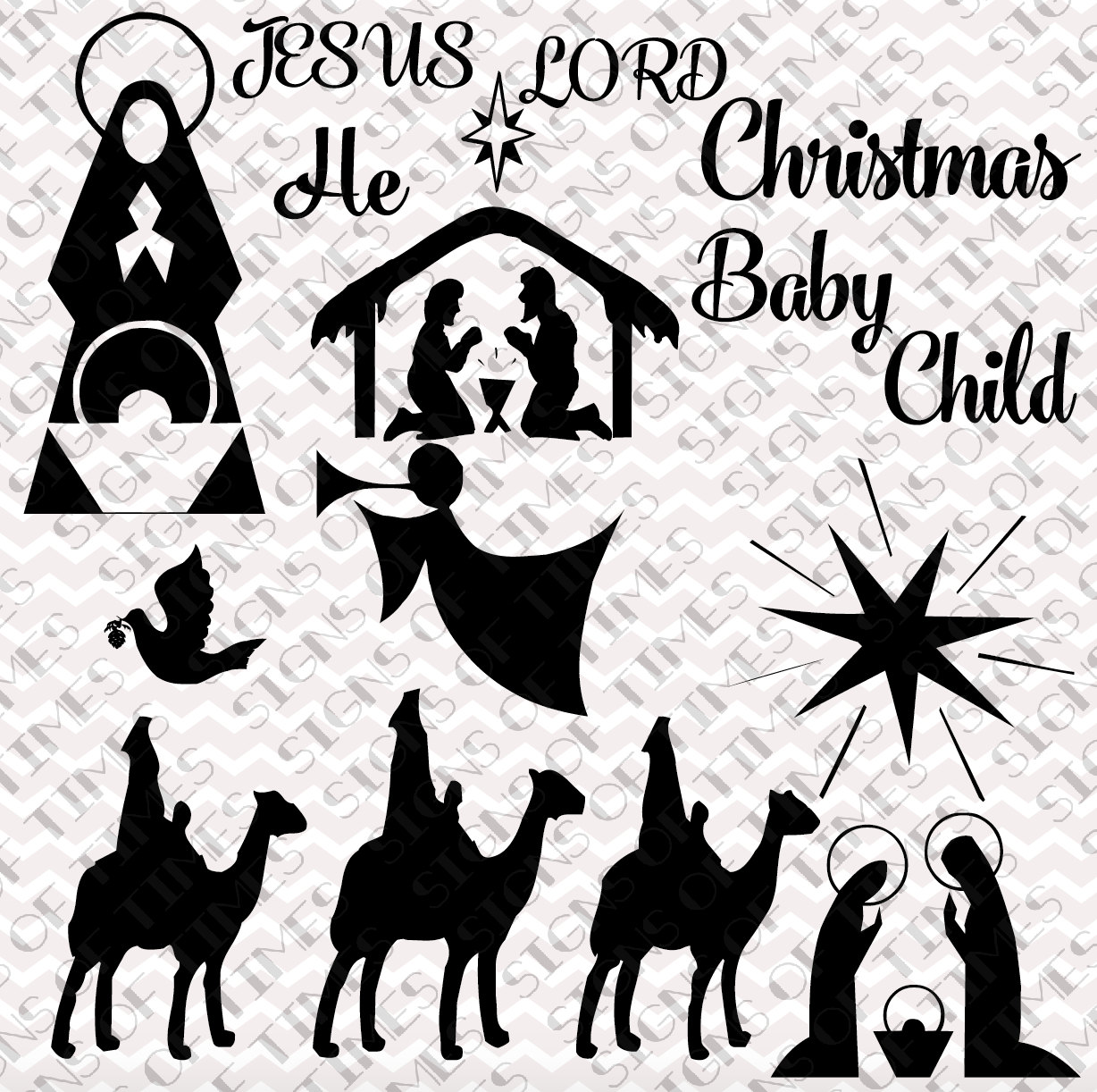 Download Christmas SVG DFX PNG Christmas Words Religious Christmas