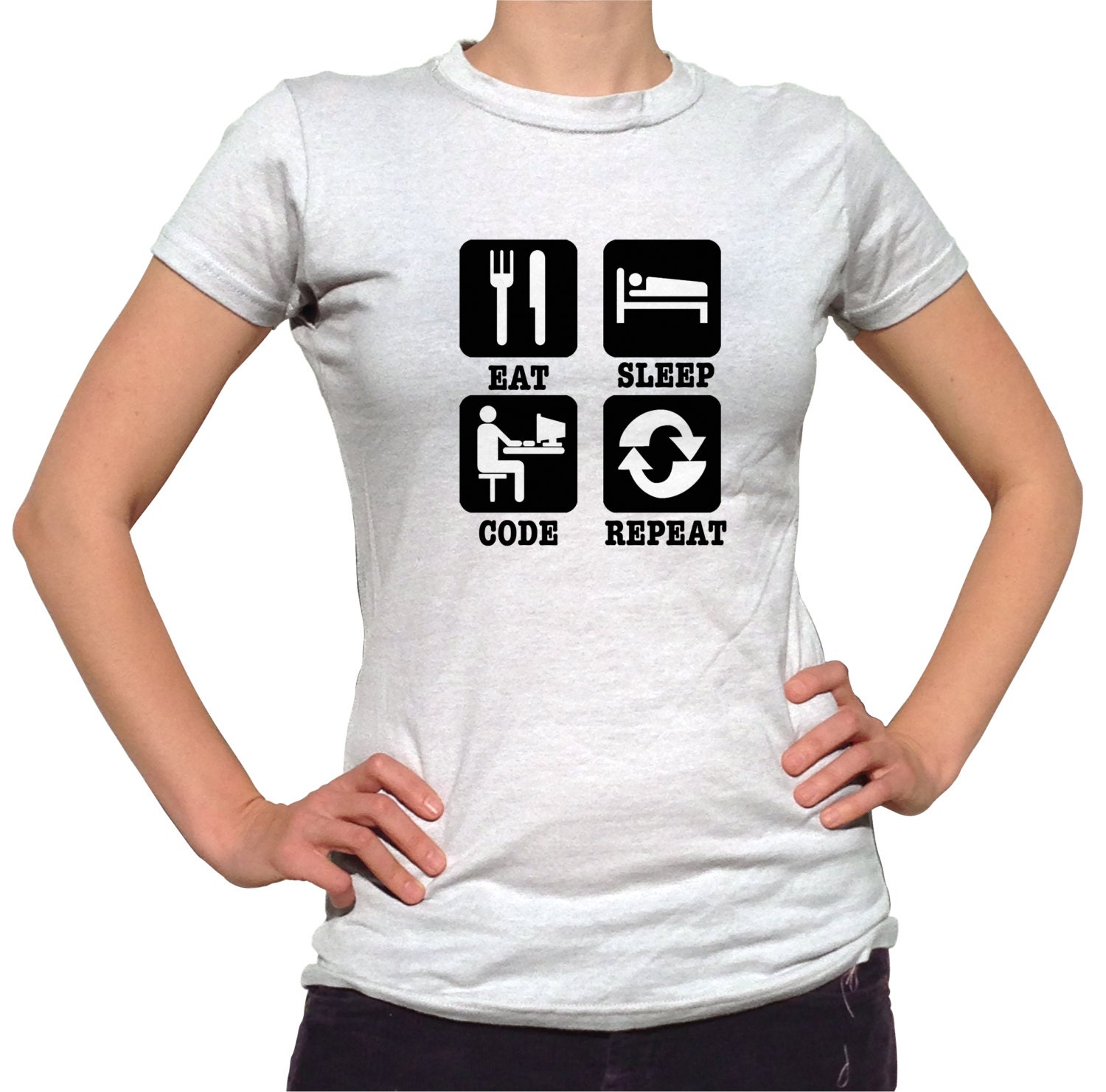 eat sleep code repeat shirt
