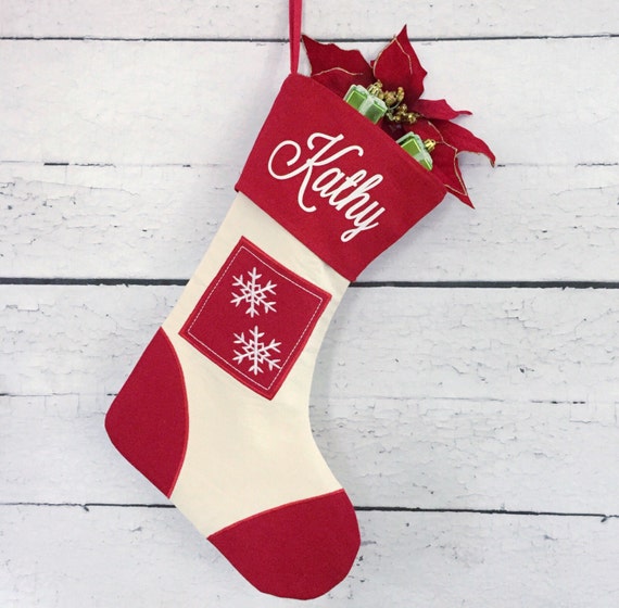 Items similar to Personalized Christmas Stocking - Christmas Stocking