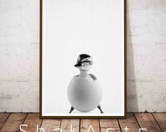 Duck Nursery Print, Nursery Wall Art Set Animal, Farm Animals, Bathroom Decor, Black and White Prints Set, Hunting Nursery, Farmhouse Decor