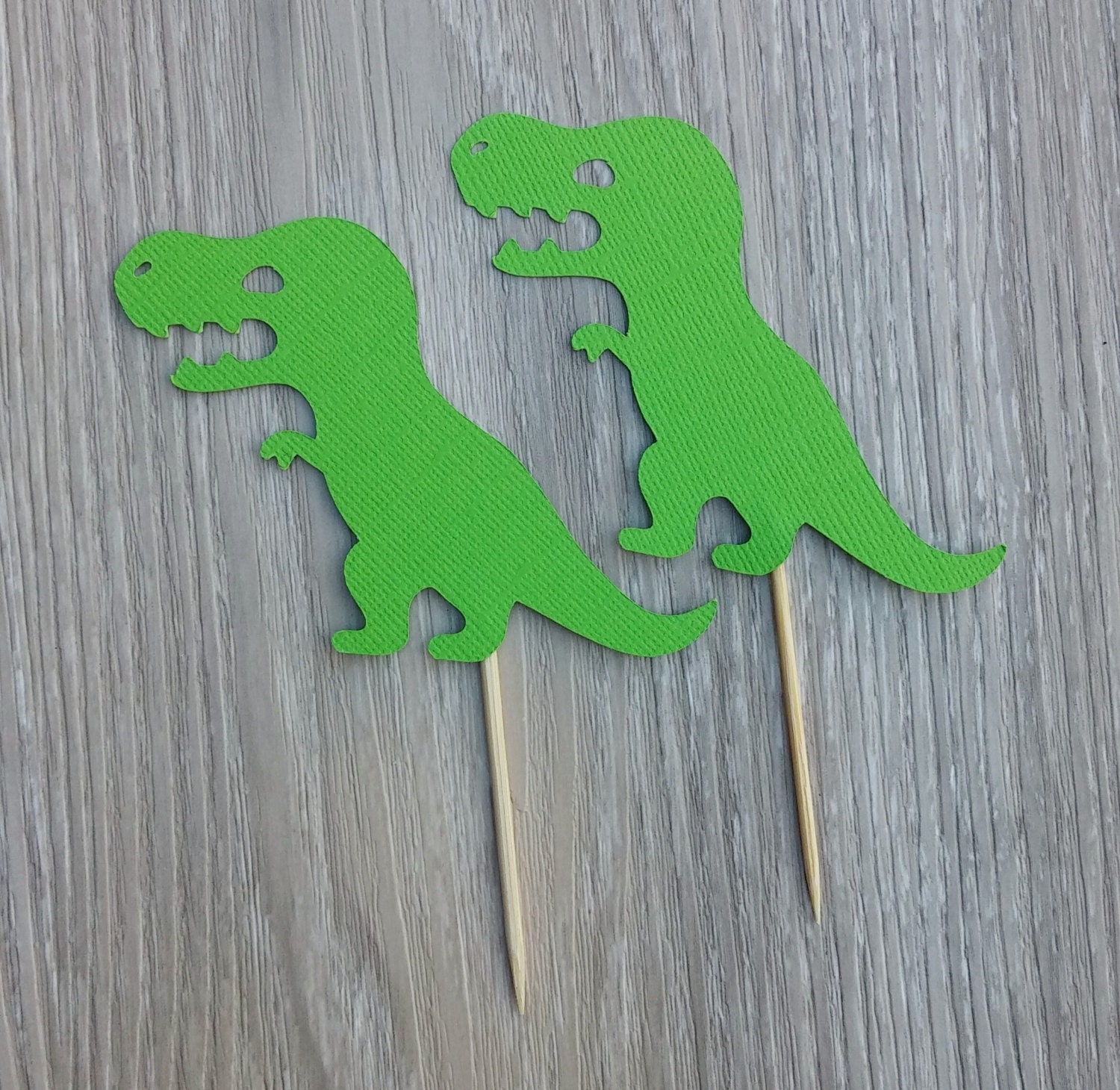 Dinosaur cupcake toppers 12 Green dinosaur Toppers kids