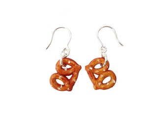 Pretzel Earrings -Salted