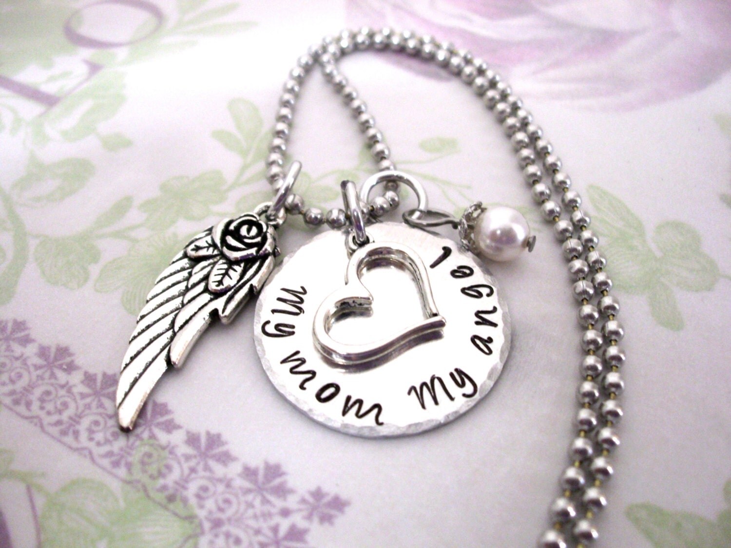 Mom Memorial Memorial Necklace Memorial Keychain