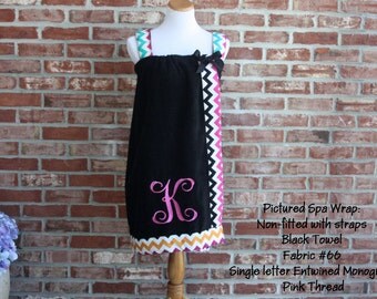 Spa Wrap; adult or child, your choice of fabric and towel