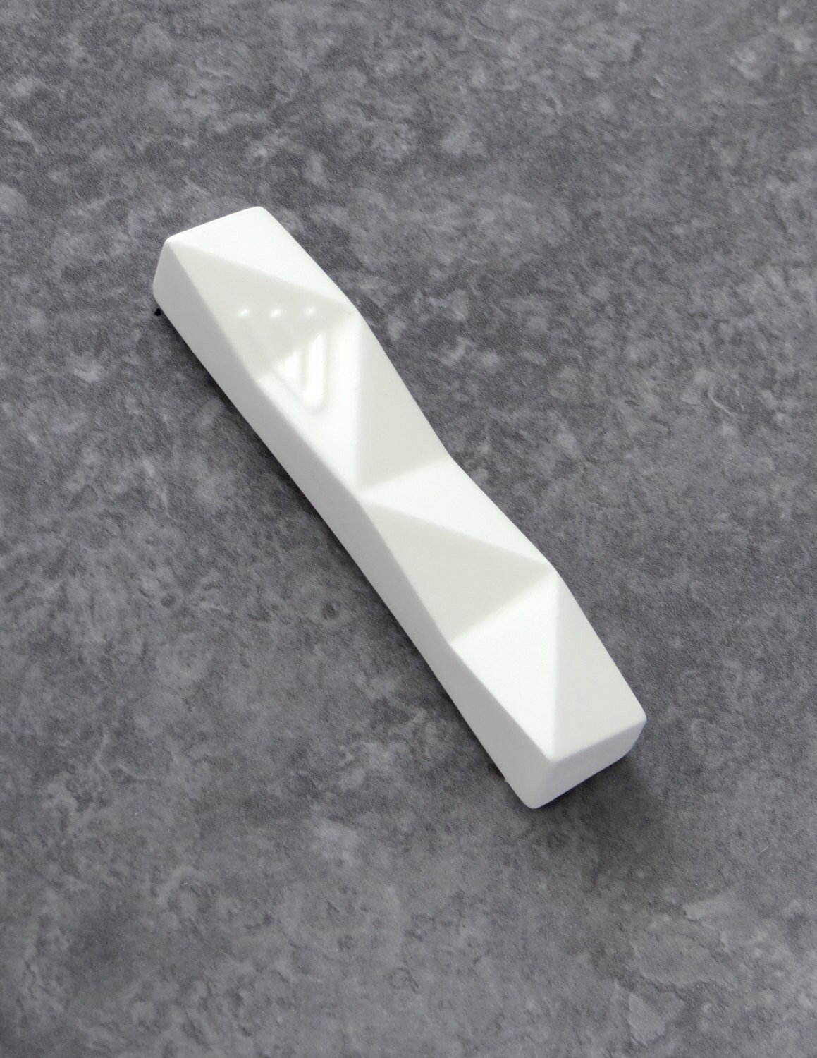 White Mezuzah case Ceramic Modern Judaica for Fits a