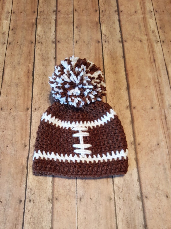 Football Baby Hat Football Hat Crochet Baby Hat Newborn