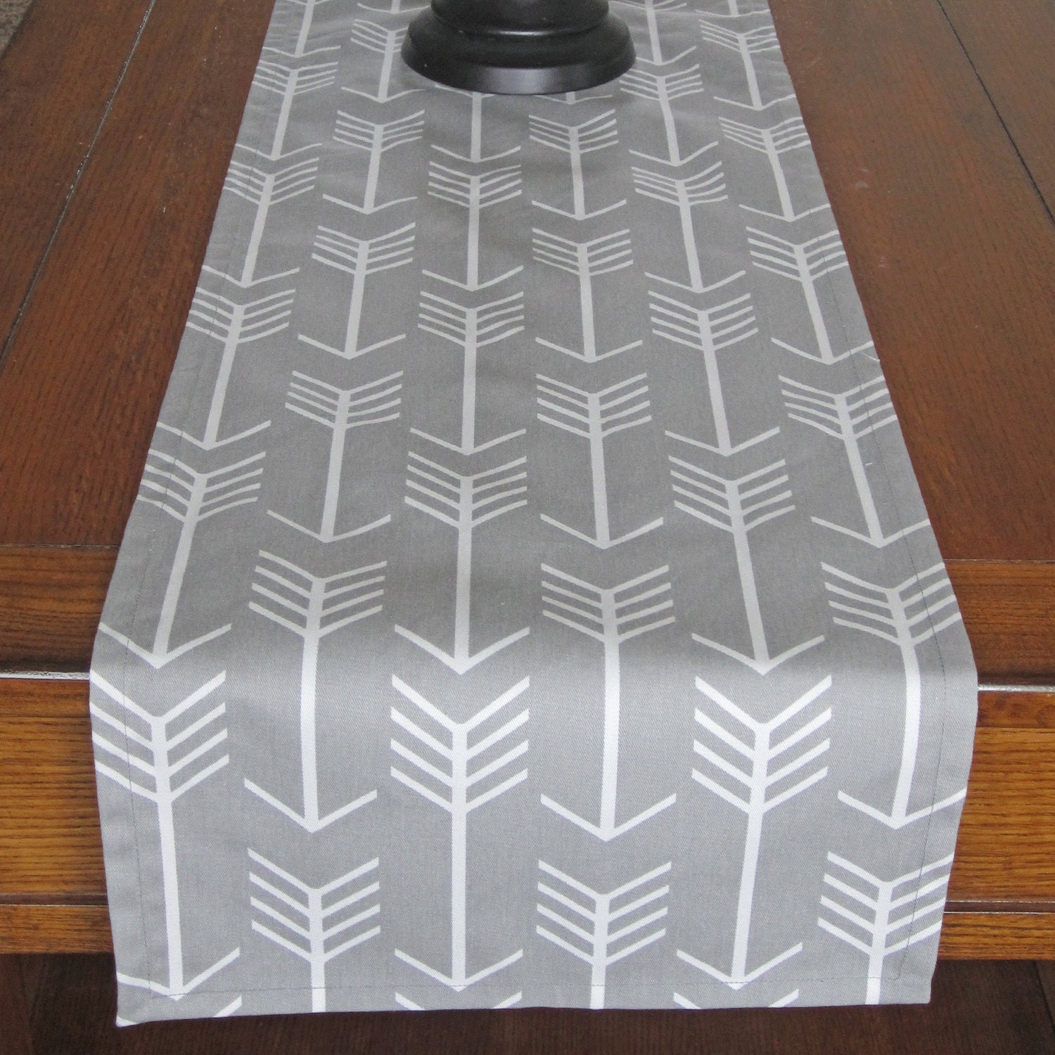 Gray Table Runner Arrow Table Runner Storm Gray Home Decor