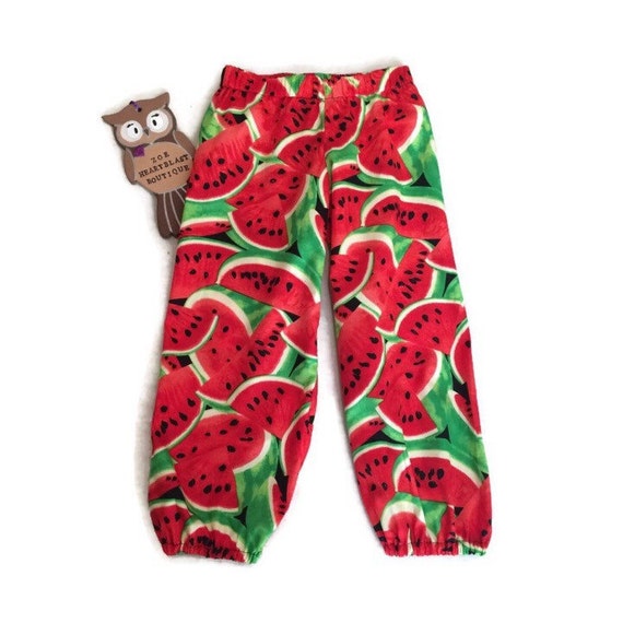 Watermelon Green and Red Trouser Pants Playtime Bottoms Fruit