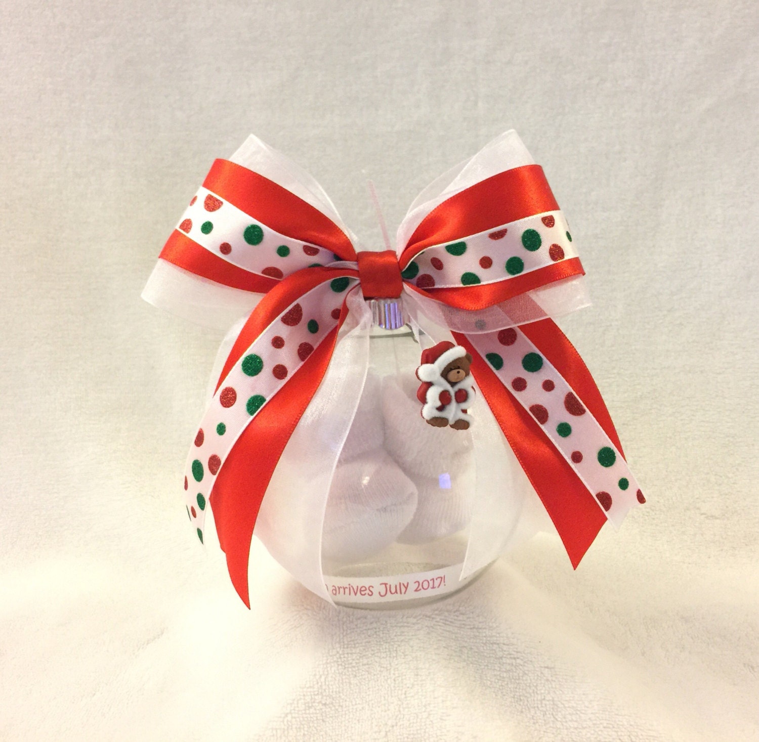 christmas pregnancy announcement ornament with floating baby christmas pregnancy announcement ornament with floating baby
