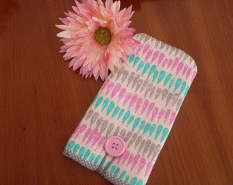 iPhone 7 Fabric Case / iPhone 7 Plus Case / iPhone SE Cover / iPhone 6s Pouch / Padded iPhone 5 sleeve / iPod Touch case