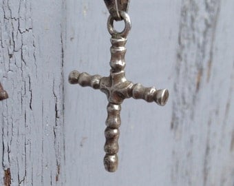 Vintage Sterling Silver Cross / Silver Cross