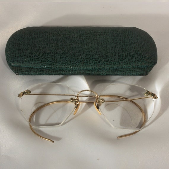 American Optical Vintage Glasses Bifocal Eyeglasses Wire