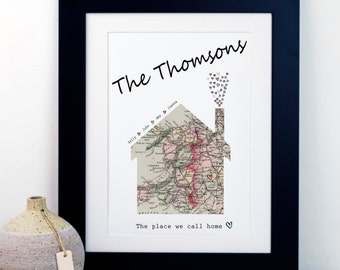 Place We Call Home Map Print
