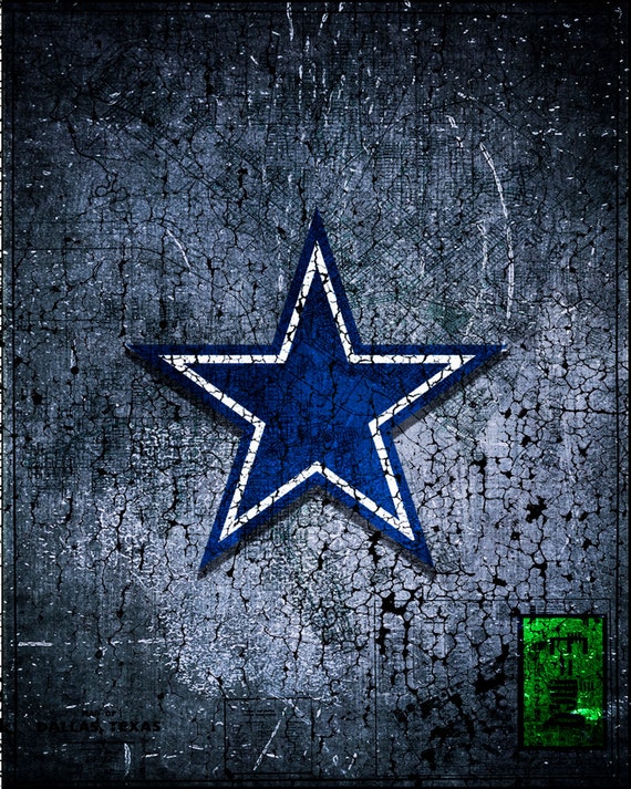 Dallas Cowboys Poster Cowboys Art Dallas Texas by McQDesign