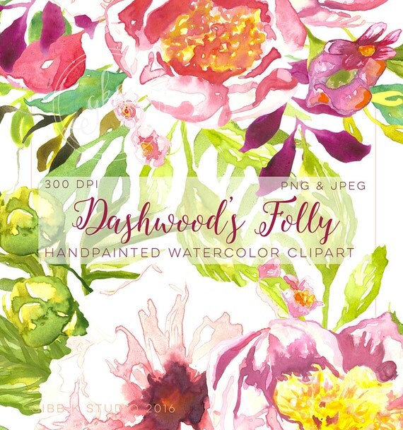 etsy watercolor clipart - photo #26