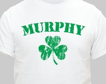 Personalized Irish Shamrock Child's T-Shirt, Child's Irish Name Shirt