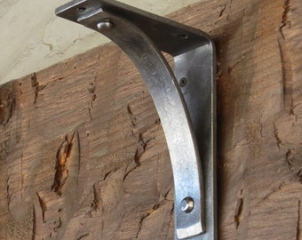 Shelf Brackets and Corbels | 6" Station Grandé | Hand Forged Wrought Iron Mantle Corbel | 2" wide Metal Brackets | Open Shelving Brackets