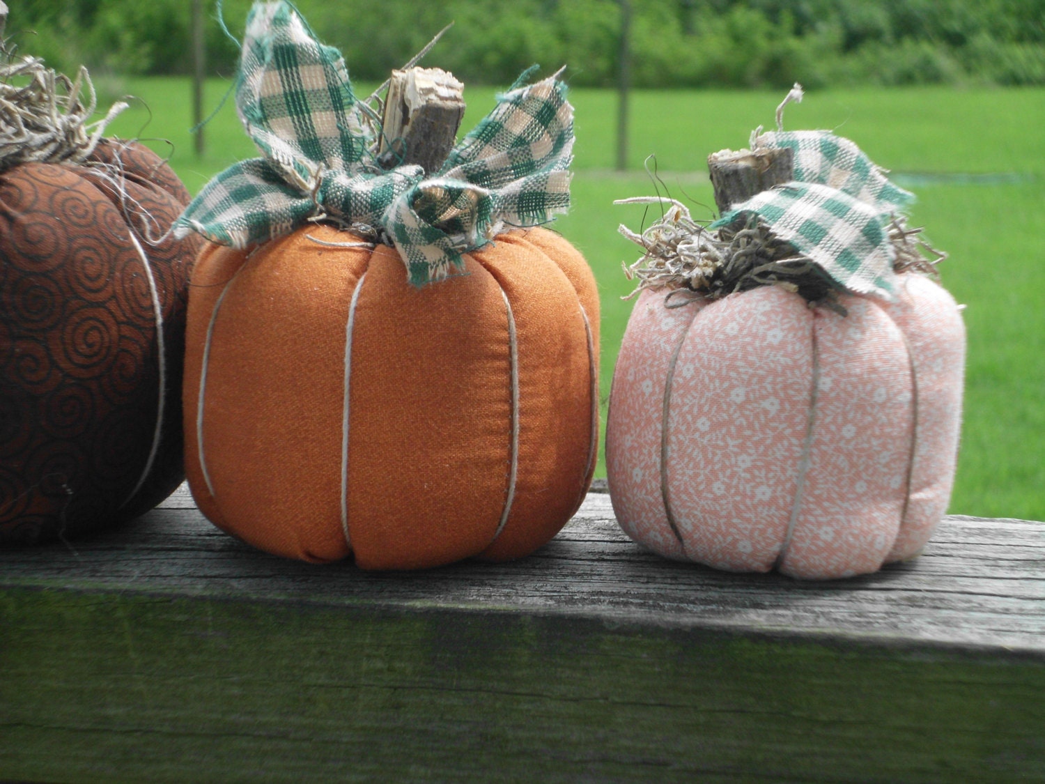 Primitive Pumpkins Stuffed Pumpkins Rustic by OldGoshenPrimitives