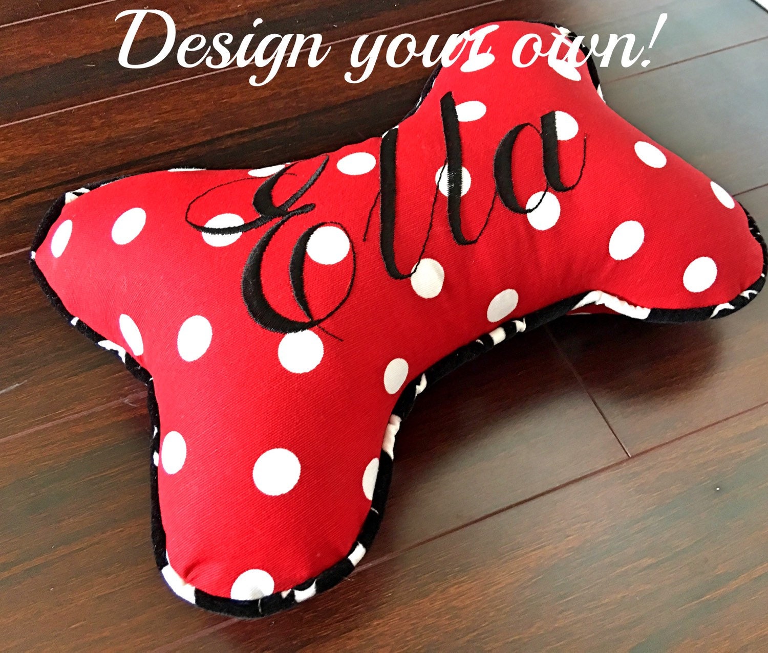 Custom Dog Bone Pillow Add on Free embroidery Dog Pillow