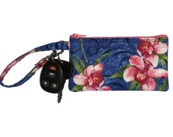 iPhone Wallet Case, iPhone 5 Wristlet, Womens Wallet, Smartphone Wristlet, Cell Phone Bag, Small Purse, Hawaiian, Floral, Text and Tote®