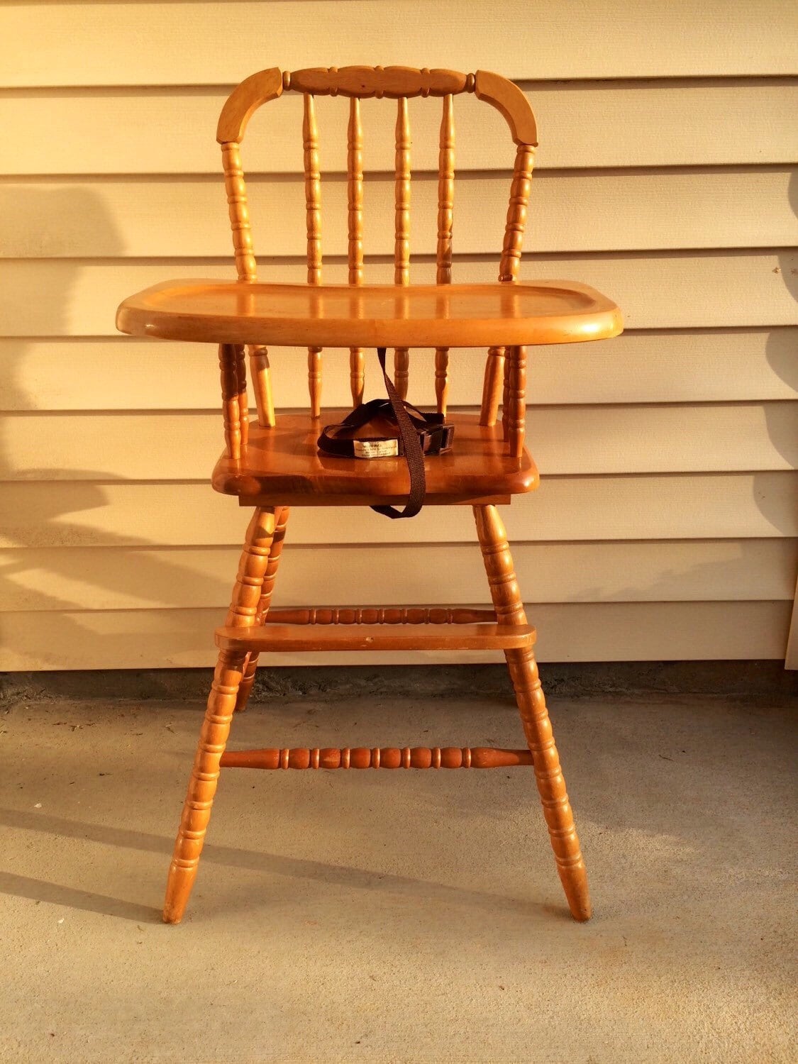 Vintage Wooden High Chair, Jenny Lind, Antique High Chair, Vintage High