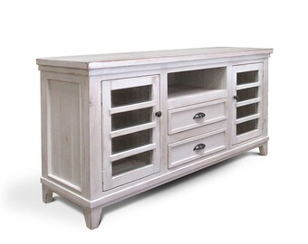 Media Console, TV Stand, Reclaimed Wood, Entertainment Console, Handmade